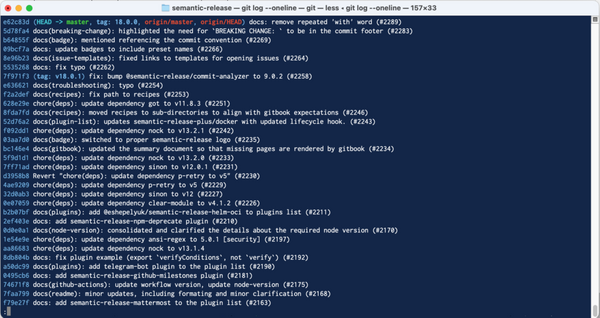 GIT - Semantic Versioning And Conventional Commits